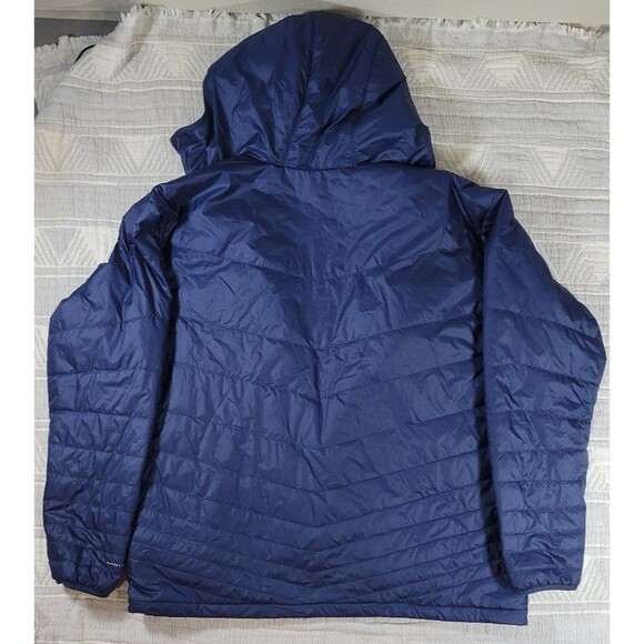 Columbia Men’s Omni-Heat Insulated Hooded Jacket XXL Navy Blue Warm Winter - Picture 7 of 7